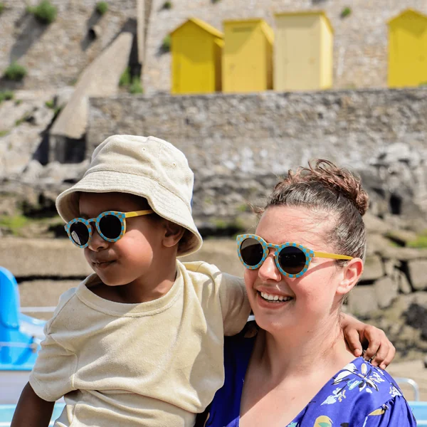 Lunettes de Soleil Adulte - Matchy Vichy bleu Imparfait