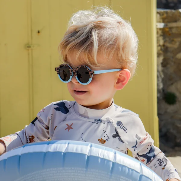 Lunettes de Soleil Bébé - CAT 4 - Léopard Bleu