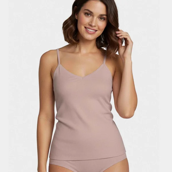Lyocell v-neck tank top, comfortable and breathable