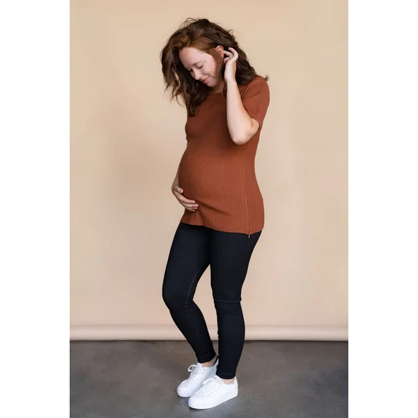 LÉGERS DÉFAUTS - Chandail ÉLIZABETH - brun orangé