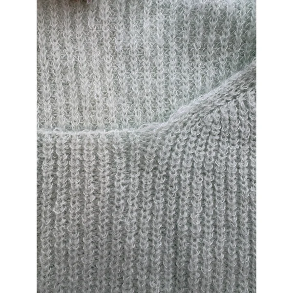 LÉGERS DÉFAUTS - Tricot en laine ÉMILY - vert menthe