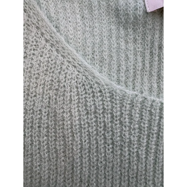 LÉGERS DÉFAUTS - Tricot en laine ÉMILY - vert menthe