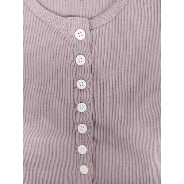 LÉGERS DÉFAUTS - T-shirt TALIA à boutons - lilas