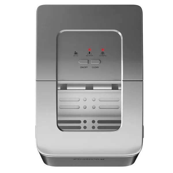 Machine à Glaçons 12KG /24H Portable 9 Glaçons par 8 Min avec Réservoir 1,6L Auto-Nettoyage Affichage-LCD 120W Argenté