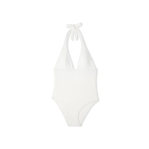 Maillot de bain 1 pièce texturé à nouer