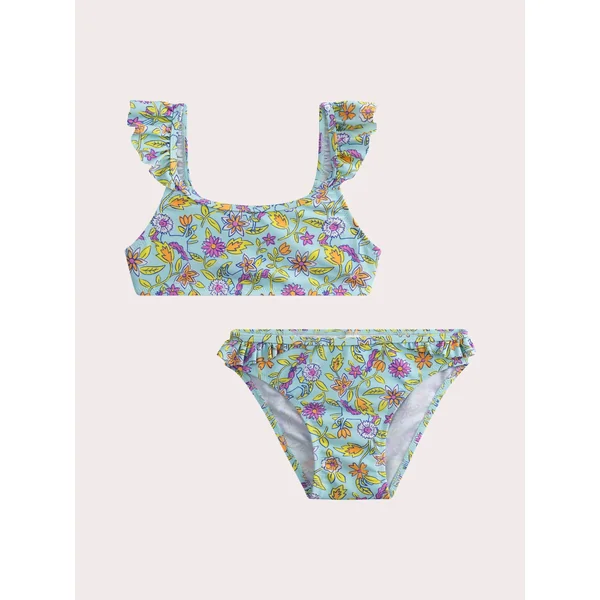 Maillot de bain 2 pieces imprimé fleuri pour fille - Soins Bébé Naturels & Produits Maman Après Naissance