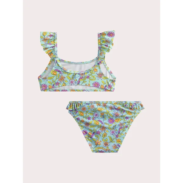 Maillot de bain 2 pieces imprimé fleuri pour fille - Soins Bébé Naturels & Produits Maman Après Naissance