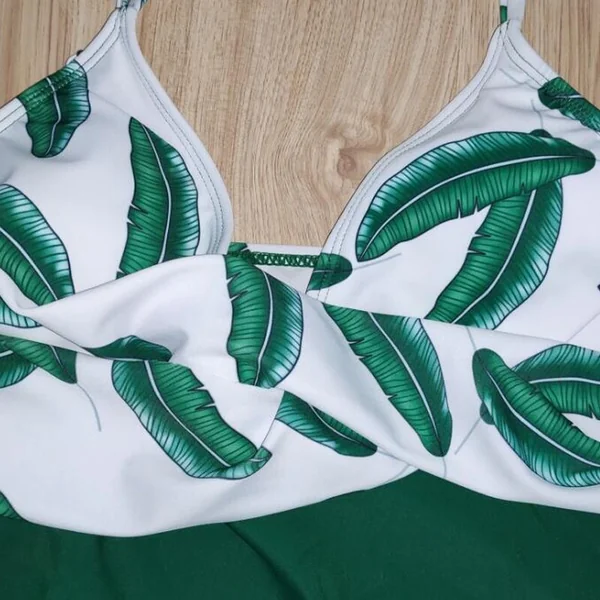 Maillot de bain de grossesse imprimé feuilles - Reste 1 T42