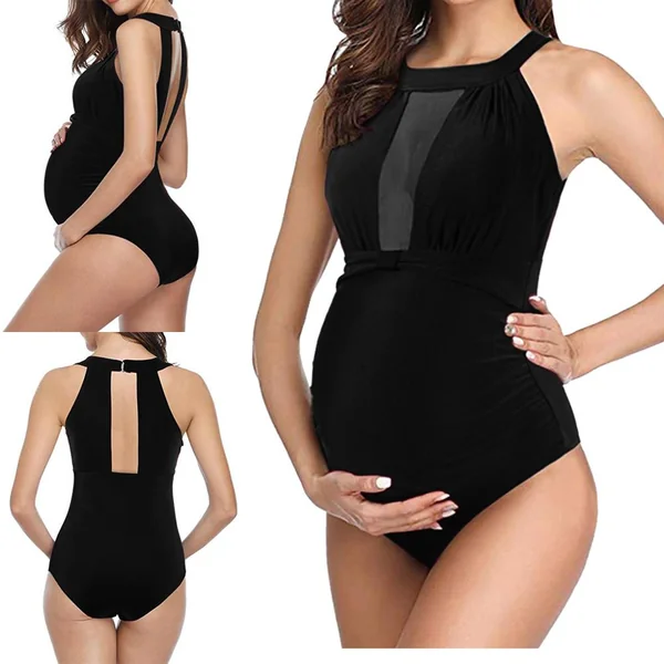 Maillot de bain de grossesse sexy noir