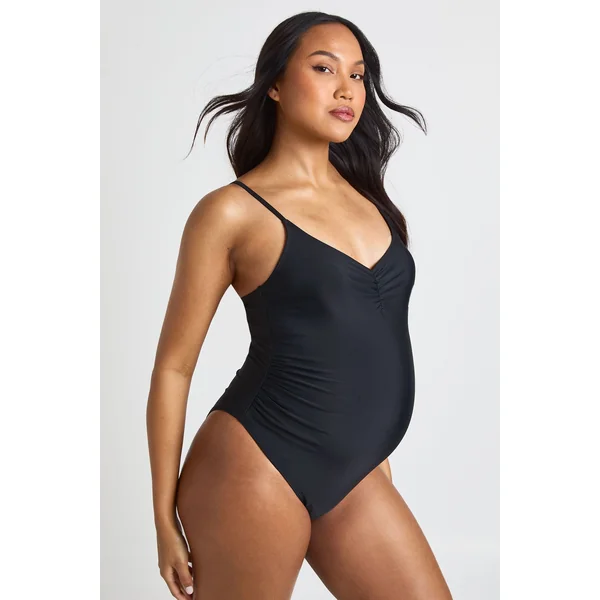 Maillot De Bain De Maternité Froncé Devant