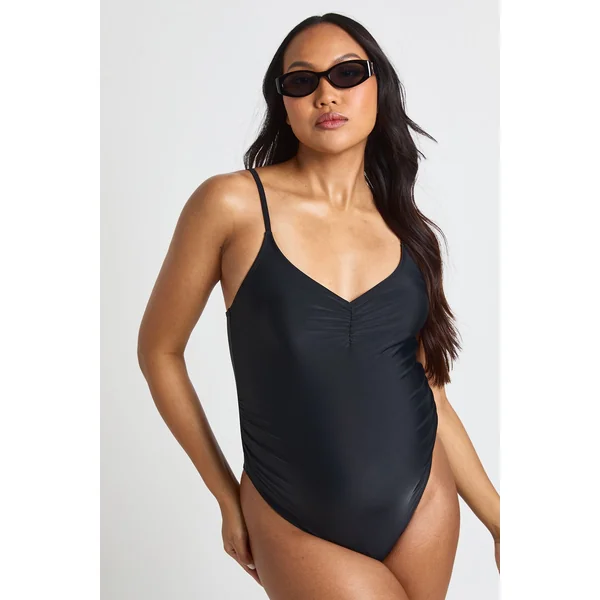Maillot De Bain De Maternité Froncé Devant