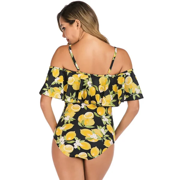 Maillot de Bain Grossesse Motif Citron