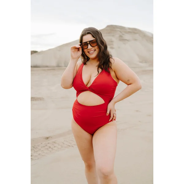 Maillot de bain une pièce - rouge cerise