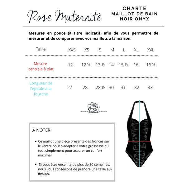 Maillot de bain une-pièce tour de cou - noir onyx