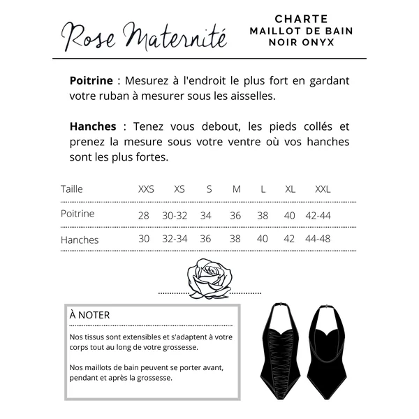 Maillot de bain une-pièce tour de cou - noir onyx