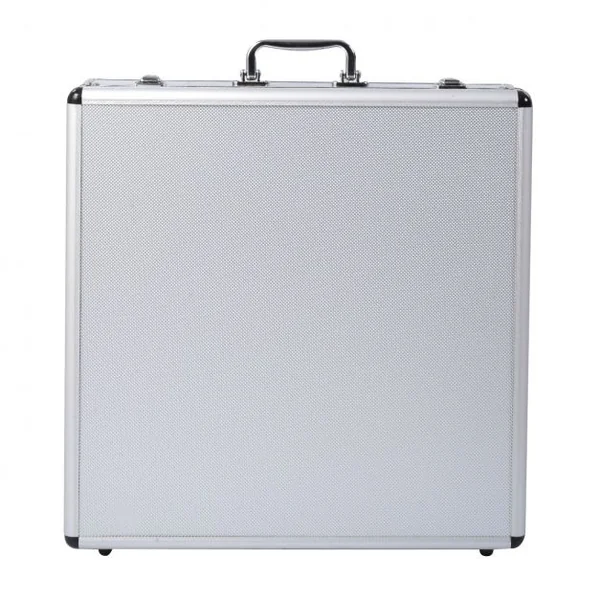 Malette de pistolet à peinture Aérographe Kit de pistolets de peinture avec accessoires, en aluminium, 43.5x44x13cm