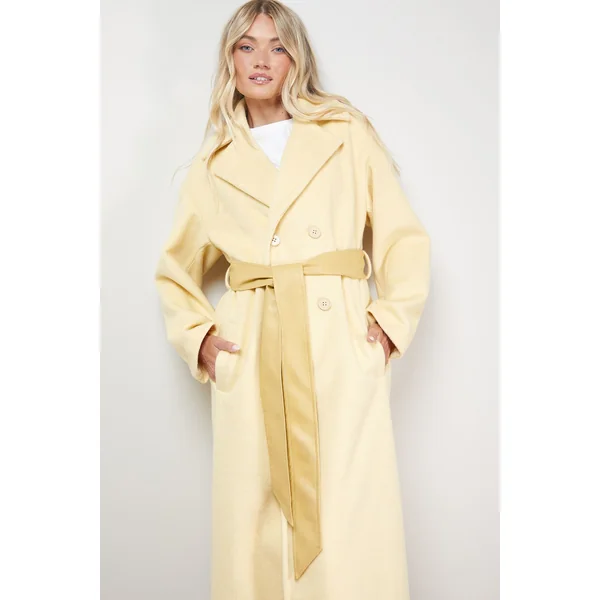 Manteau Maxi Décontracté avec Ceinture