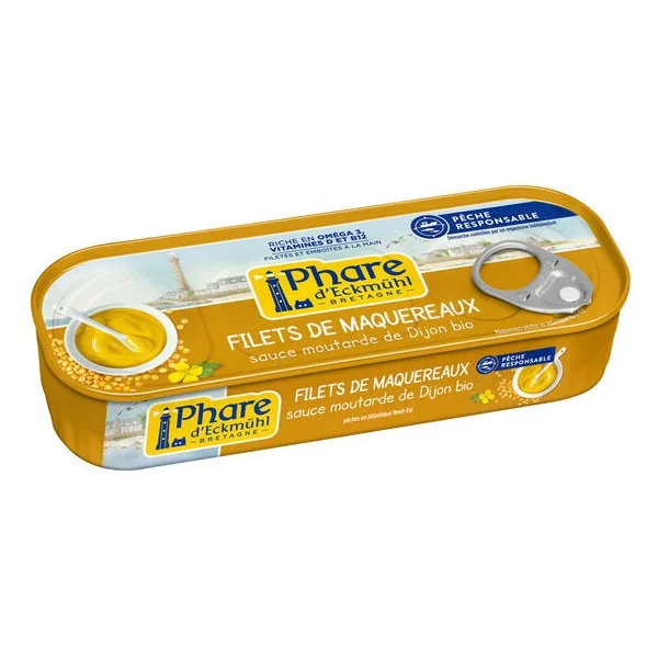 Maquereaux filets sauce moutarde 144g