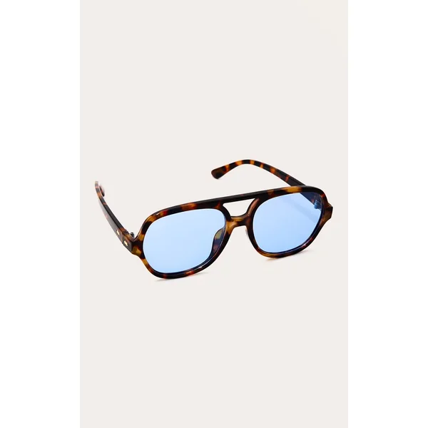 Marron Lunettes De Soleil Aviateur À Monture Plastique Et Verres Colorés