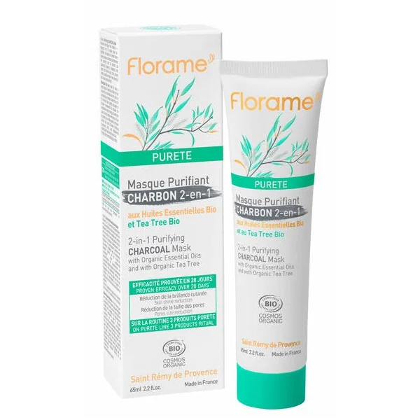 Masque Purifiant charbon 2-en-1 65ml
