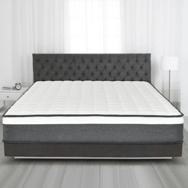 Matelas en Mousse Haute Densité 140x200 CM Épaisseur 22 cm Matelas Haute Résilience de Dureté H3 avec 7 Zones de Soutien