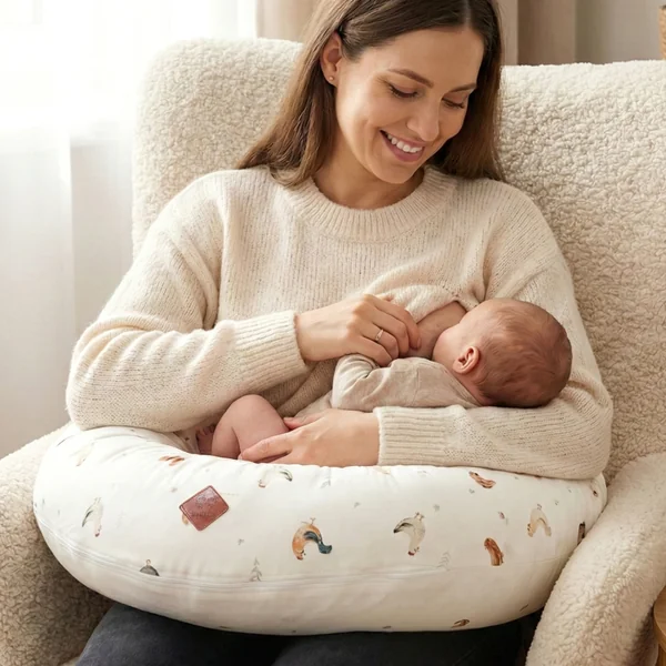 Maternity and nursing cushion with cover, Gallina