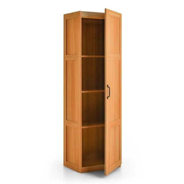 Meuble Colonne de Salle de Bain avec 4 Étagères de Rangement Armoire de Rangement Verticale avec Porte 45,5 x 36 x 153 cm Naturel