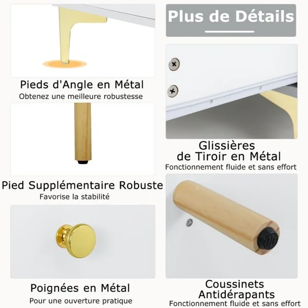 Meuble TV pour Téléviseur de 55 Pouces Console TV 47,5" avec Compartiment Tiroirs Porte en Verre Trempé Rabattable Gris Clair