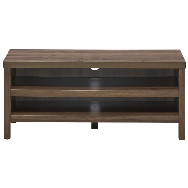 Meuble TV Support Télévision avec 2 Compartiments Ouverts 106,5 x 44,5 x 46 CM Console de Jeux