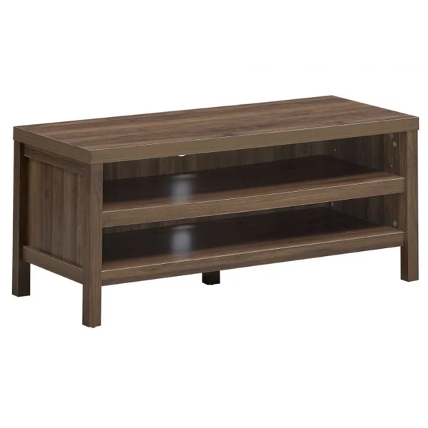 Meuble TV Support Télévision avec 2 Compartiments Ouverts 106,5 x 44,5 x 46 CM Console de Jeux