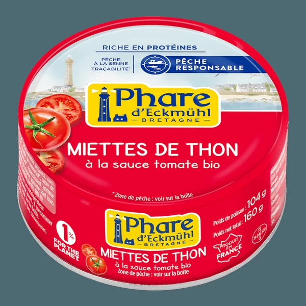 Miettes Thon Listao Sauce Tomate