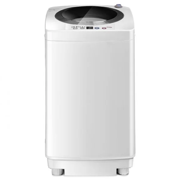 Mini machine à laver 240 W automatique Lave-linge et Essorage 210W Economie d’énergie Capacité 3.5 Kg 43x43x75cm Blanc