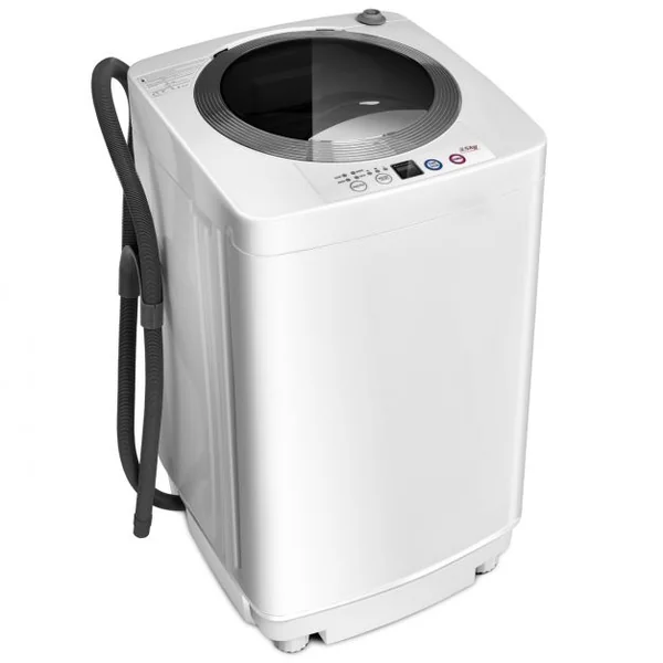 Mini machine à laver 240 W automatique Lave-linge et Essorage 210W Economie d’énergie Capacité 3.5 Kg 43x43x75cm Blanc