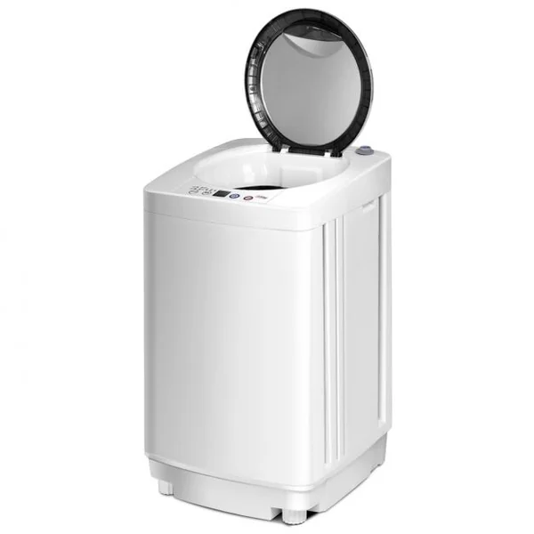 Mini machine à laver 240 W automatique Lave-linge et Essorage 210W Economie d’énergie Capacité 3.5 Kg 43x43x75cm Blanc