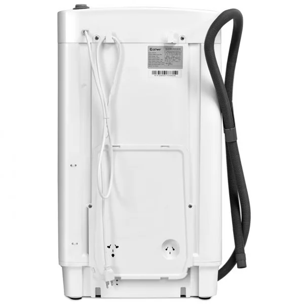 Mini machine à laver 240 W automatique Lave-linge et Essorage 210W Economie d’énergie Capacité 3.5 Kg 43x43x75cm Blanc