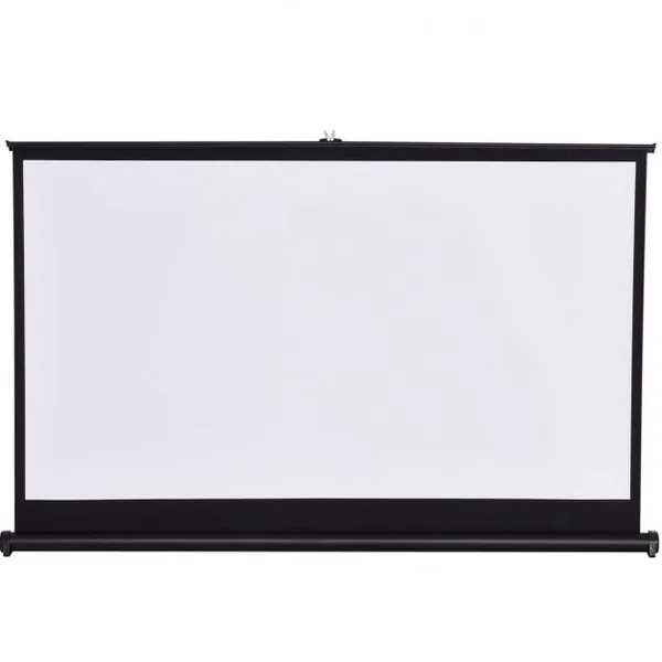 Mini écran de projection Toile de Projection enroulable angle ajustable 16 : 9 pour Home Cinéma, réunion, 111 x 62 cm