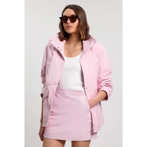 Mini-jupe en Cuir