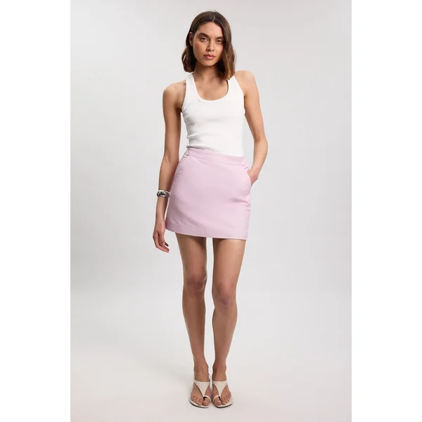 Mini-jupe en Cuir