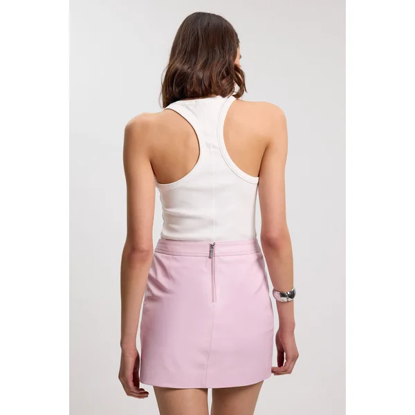 Mini-jupe en Cuir