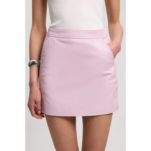 Mini-jupe en Cuir