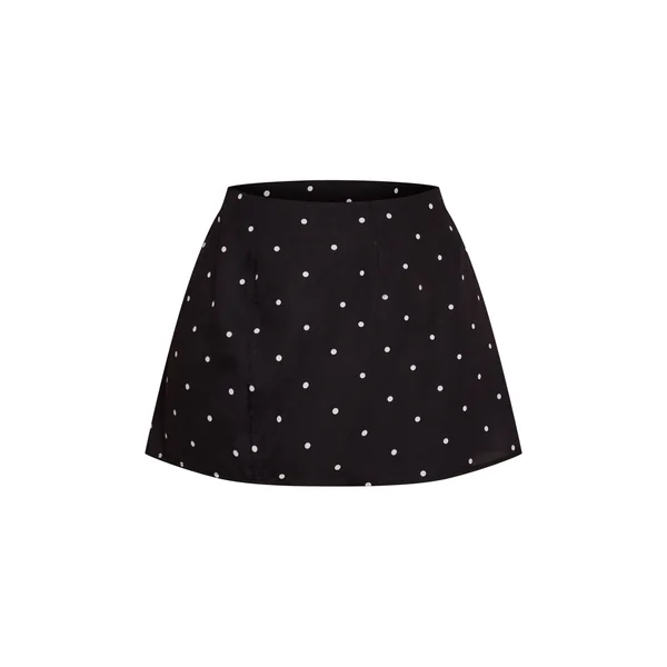 Mini-jupe À Pois Grande Taille
