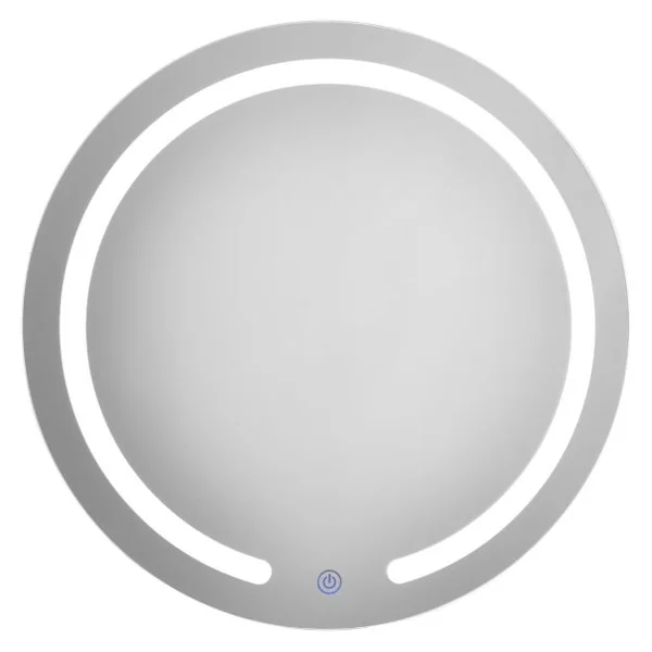 Miroir Salle de Bain Mural Φ 49,5 cm Miroir LED Rond Réglable 3 Températures de Couleur Interrupteur Tactile