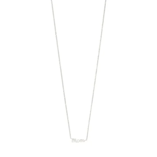 MOM - Collier à pendentif recyclé - plaqué argent