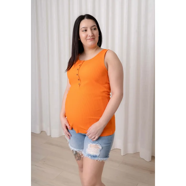 Mom short - bleu denim avec trous & franges