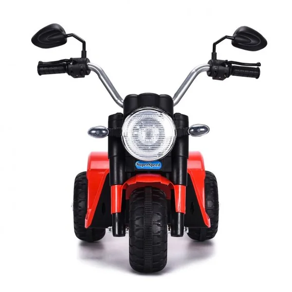 Moto Electrique 20W pour Enfants de 3 à 8 Ans Moto Véhicule alimenté par Batterie 6V Capacité 20KG 72x57x56 cm Rouge