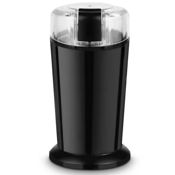 Moulin à Café Electrique 150W Broyeur à Café pour Grains à Moudre Lames en Acier Inoxydable, 11,7x10x19,1cm, Noir