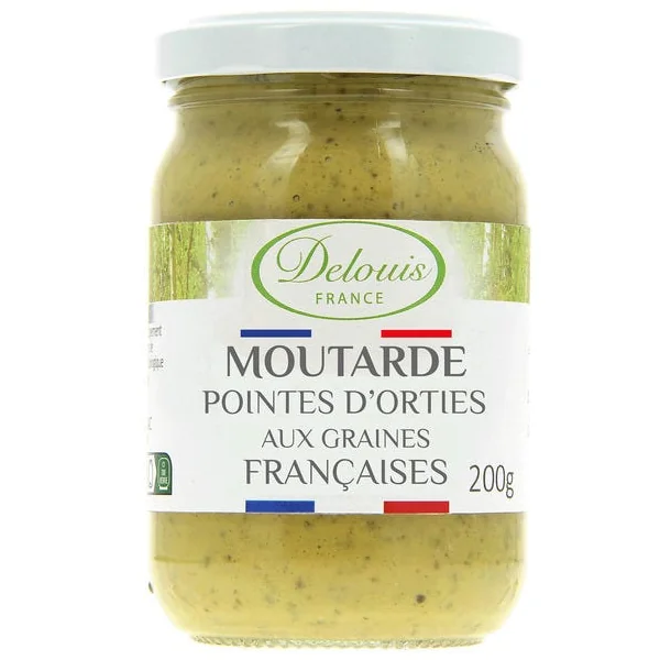 Moutarde de Dijon aux pointes d'orties 200g