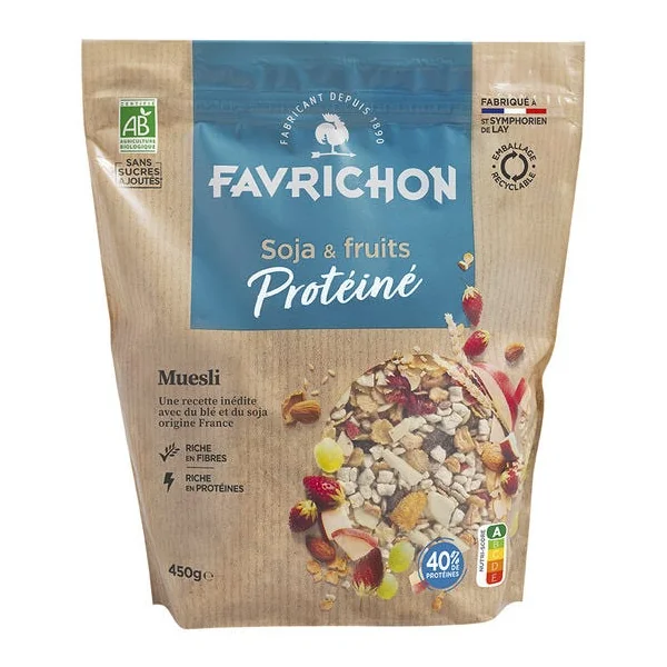 Muesli bien-être protéin soja fruit 450g