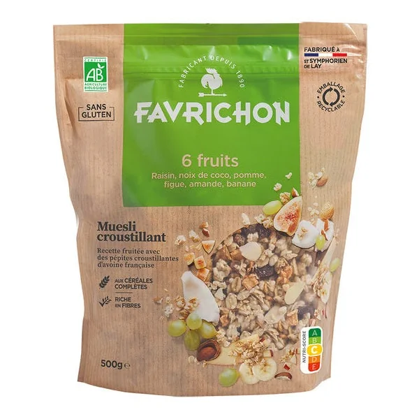 Muesli croustillant 6 fruits 500g