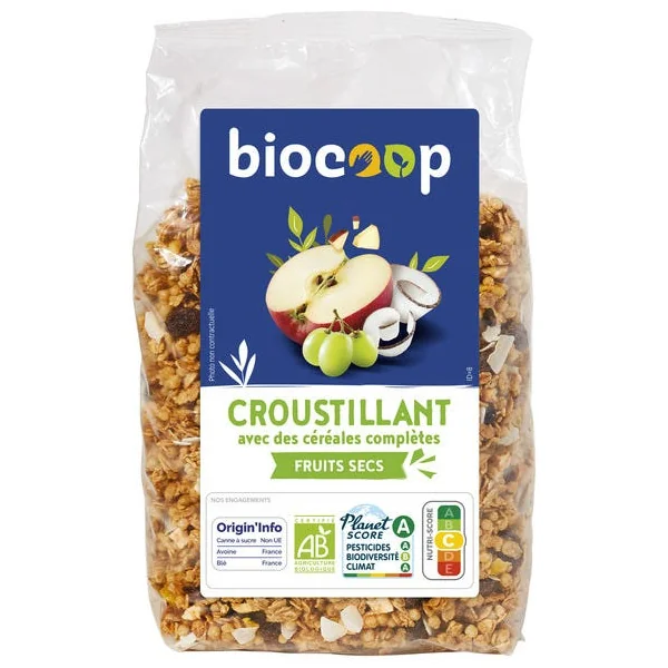 Muesli croustillant fruits secs 1kg